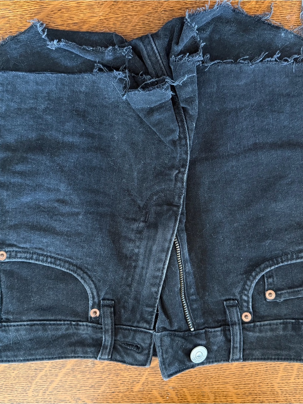 Women’s Black Denim Shorts